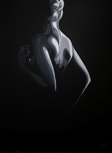 Axel Mathjeu-MAHIASI Douceur - 2014 - 100 x 80 cm - Acrylique sur toile - 1500 euros- BD