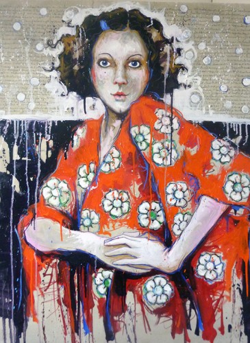 Catherine Cornec La louve II huile sur toile 100x81 cm 2015-BD