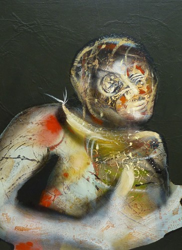 Régis Mucheron huile sur toile 100x100cm 2011 -bd