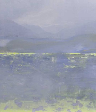 Paysage Alpin, huile sur toile, 114x146cm. © 2015